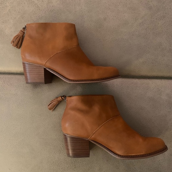 Toms Women’s Caramel Tassel Zip Carpe Diem Ankle Boots - Size 7 - Picture 6 of 10